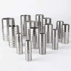 6mm 8mm 10mm 12mm 13mm 14mm 15mm 16mm 17mm 18mm 19mm 20mm Hose Barb Straight Two Way 304 Stainless Steel Pipe Fitting Connector