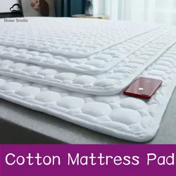 Matelas en Coton Antidérapant, Polymères Minces, Coussin de Protection, Lit de Dortoir d'Étudiant, Rembourré, Respirant, Hôtel