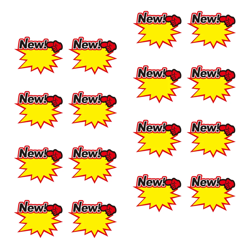 50 قطعة علامات الأسعار ورقة مشرق اللون علامات الإعلان متجر السوق بيع ملصقات الأسعار الترويجية العلامات الإعلانية #6