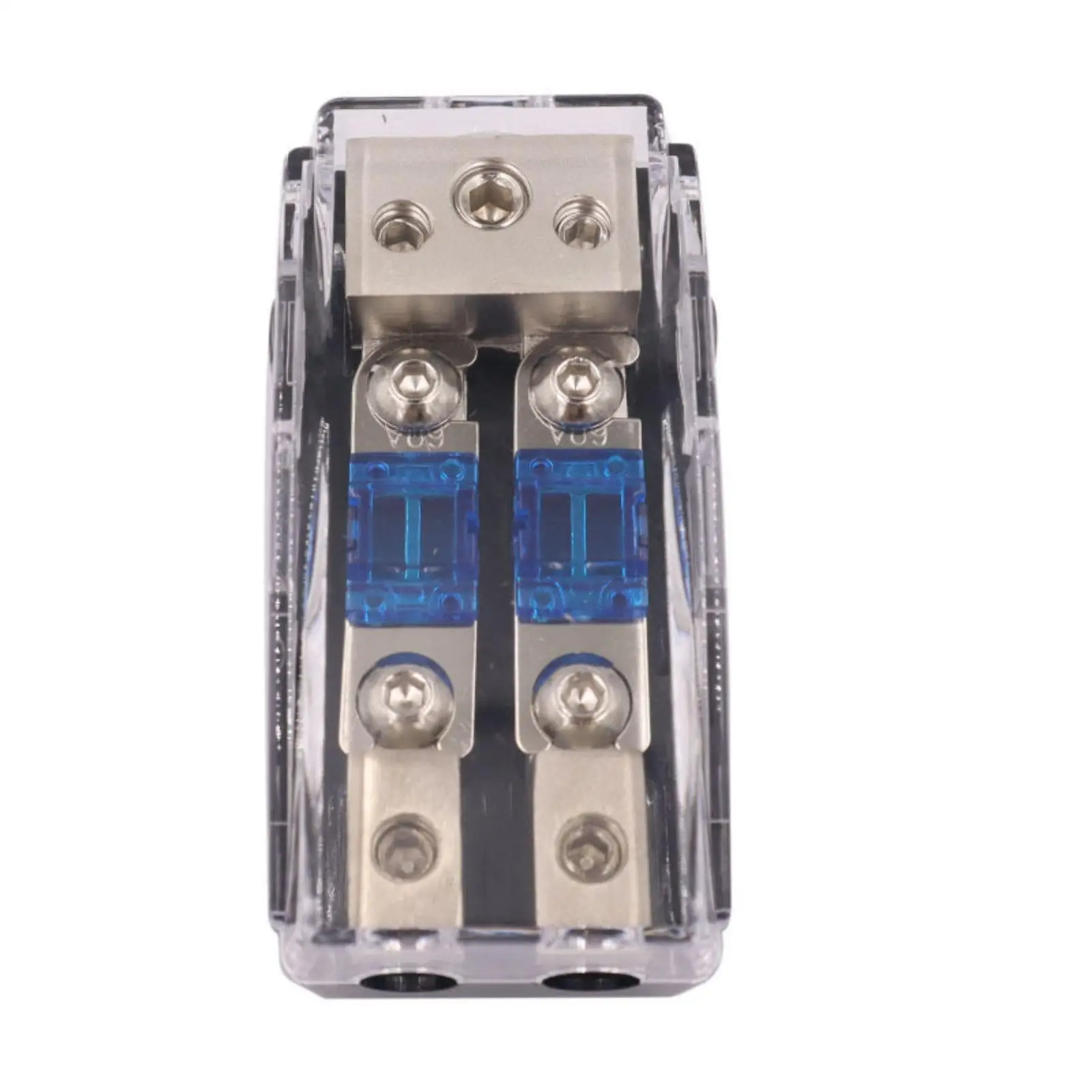 Universal Overcurrent Protector Distribution Block Zinc Alloy Car Audio Overcurrent Protector Holder High Conductivity Fused