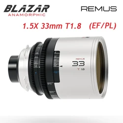 【Pre-sale Dec】GREAT JOY BLAZAR Remus 1.5X 33mm T1.8 Anamorphic Lens Supports 3:2 full frame For PL/EF Gold /Blue /Silver Flare