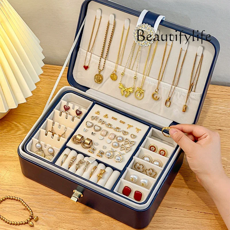 

High-end exquisite hand jewelry storage box, anti-oxidation multi-layer design collection box