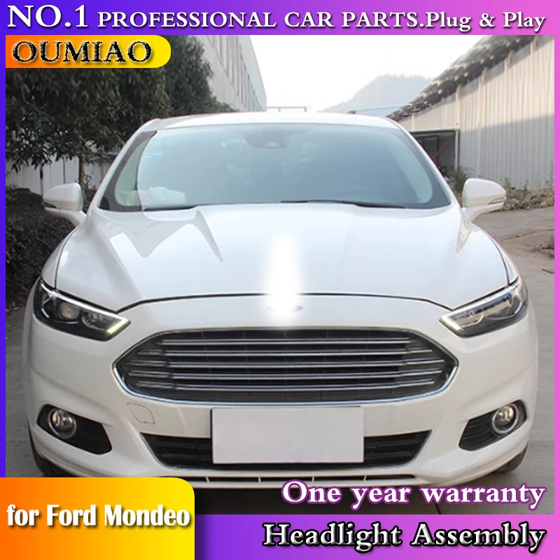 

Автомобильные аксессуары 2013-2015 для Ford Mondeo, светодиодная фара для новой фары Fusion, динамический указатель поворота, светодиодный DRL, биксеноновый HID