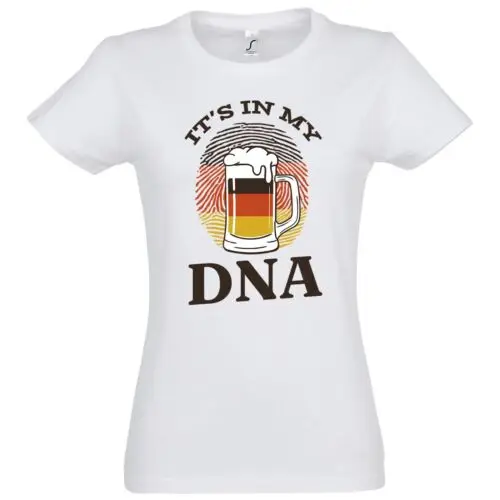 Jugend designz seine in meinem DNA Bier Damen T-Shirt drucken Bier Lustig Spruch Alkohol