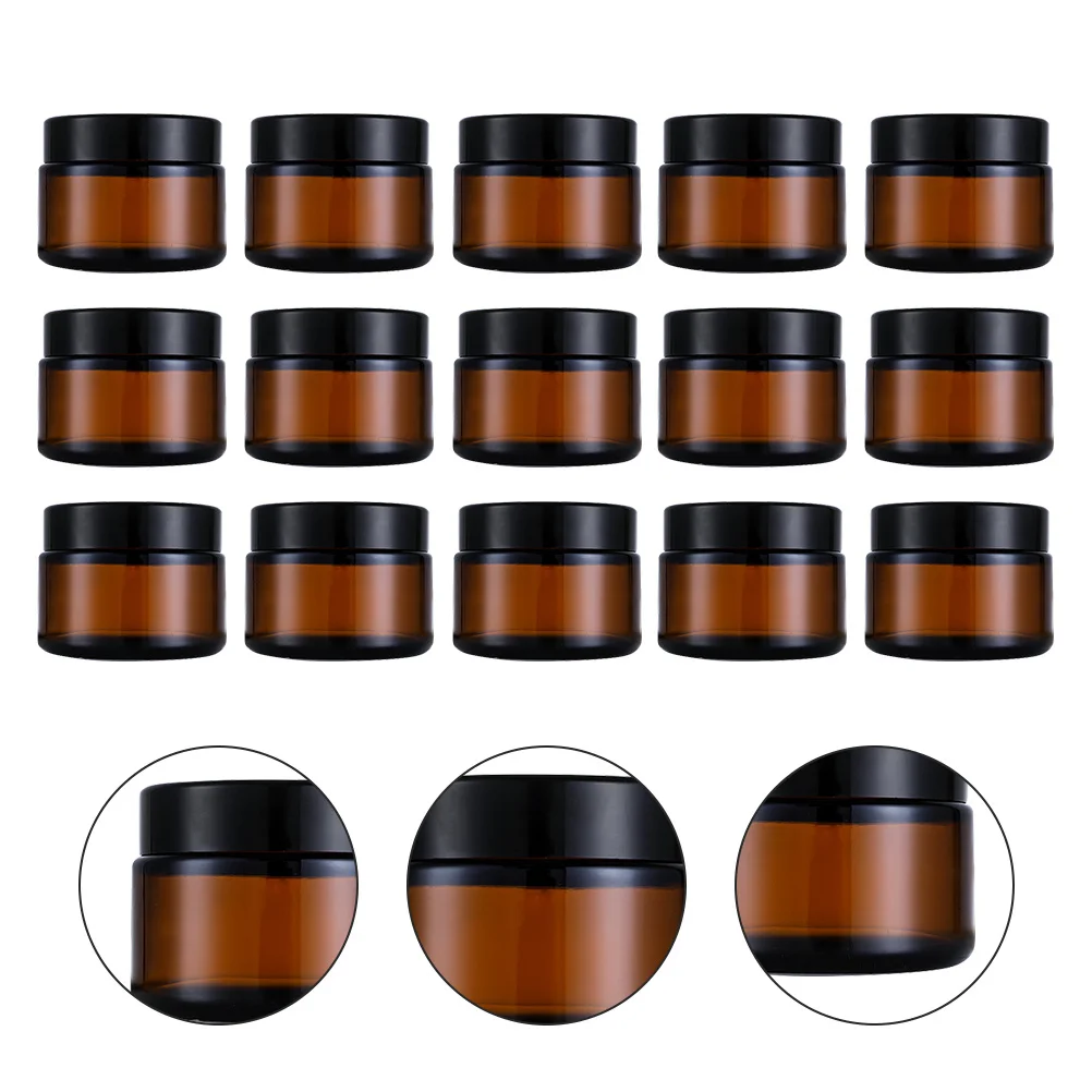 

15Pcs Cosmetics Bottle Travel Leak-Proof Refillable Small Empty Cream Container for Body Lotion Face Moisturizer Storage