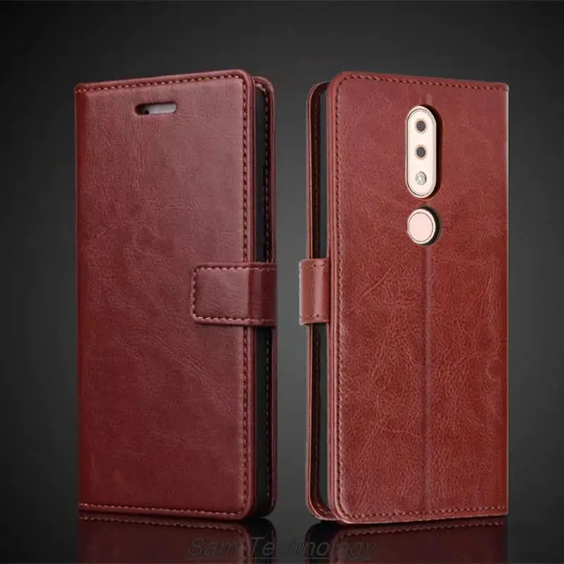 Funda de cuero con tarjetero para Nokia 4,2, carcasa de cuero Pu con tapa, Retro, para Nokia 4,2, Fundas de negocios