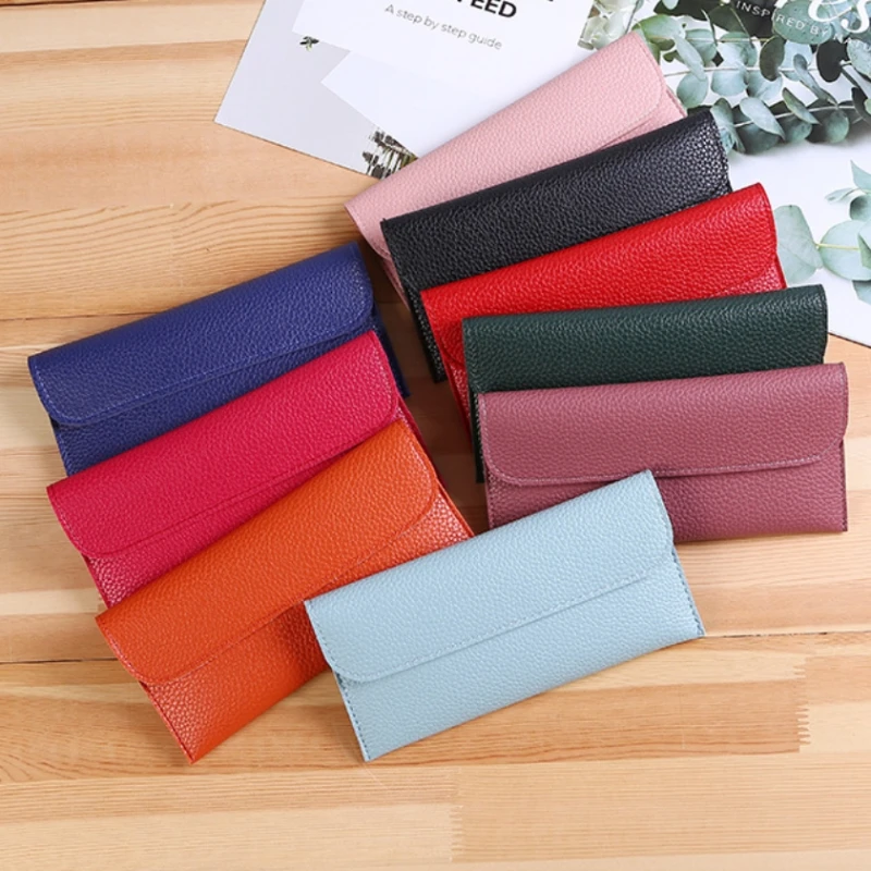 

Women PU Leather Long Wallets Large Capacity Fashion ID Credit Card Holder Bag Portable Money Bag Coin Purses