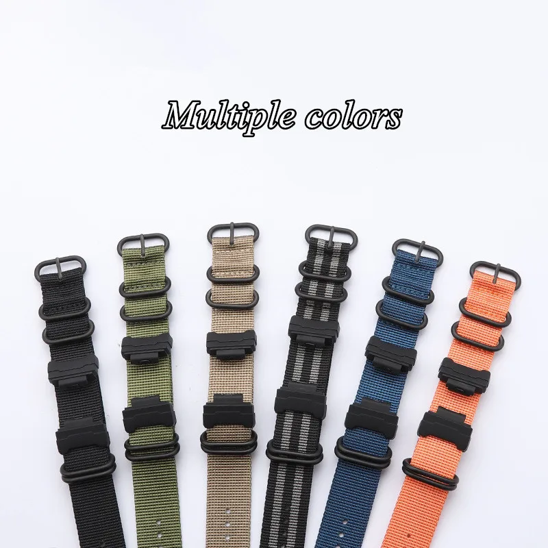 Nylon Watch Strap For Casio G-SHOCK GA GW GDF GL DWE GAS GLS GWM 5600 Watch Band Fabric Sports Wrist Bracelet +16mm Adapter