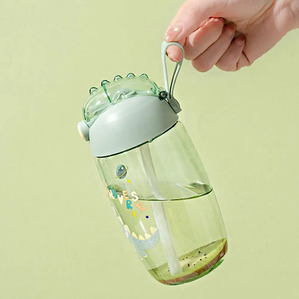 Bottiglia d\'acqua per bambini da 500ML per la scuola tazza portatile per dinosauri Sippy per cartoni animati tazza per l\'alimentazione creativa con