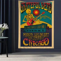 The Grateful Dead Printed Large Wall Tapestry Hanging Tarot Hippie Wall Rugs Dorm Art Home Decor