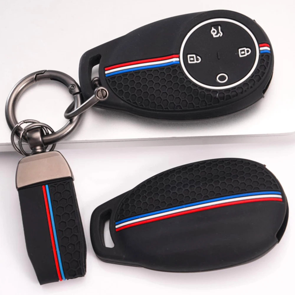 Silicone Key Cover With Wrist Strap For Aion S Aion V Aion Y Aion LX Aion RT Aion UT Precise Fit Full Coverage Stylish Durable