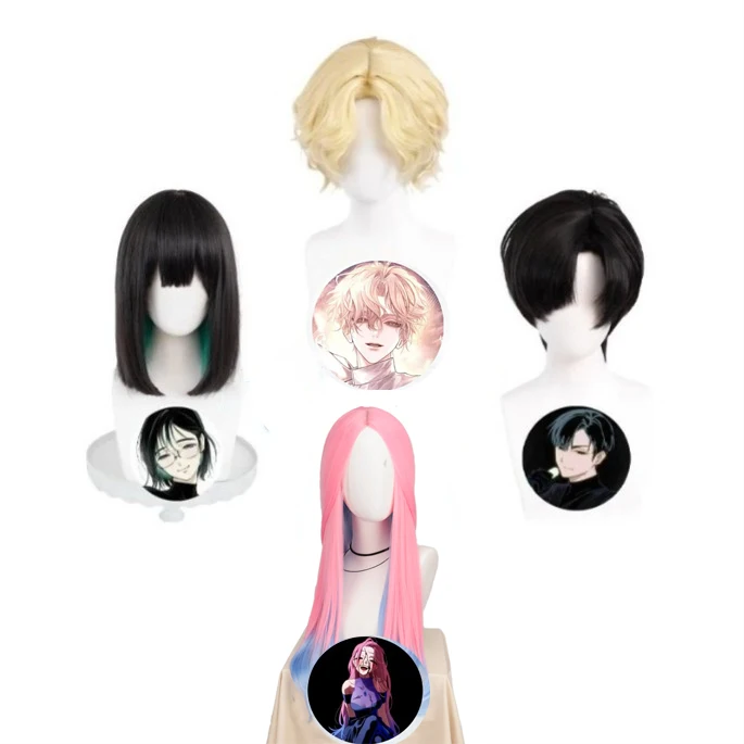 30/80CM Schwarz Grün/Rosa Blau Mizi Sua Anime Perücke Ivan Cosplay Perücke Hitzebeständige Anime Alien Stage Luka Cosplay Synthetische Perücken