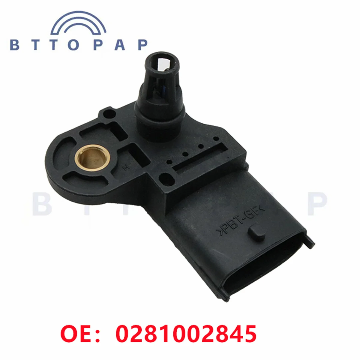 Intake Manifold Pressure 4Pins Sensor 0281002845 For J-EEP GM F-IAT DACIA  A-LFA ROMEO  0504088431 55206797 0281002437 MAP