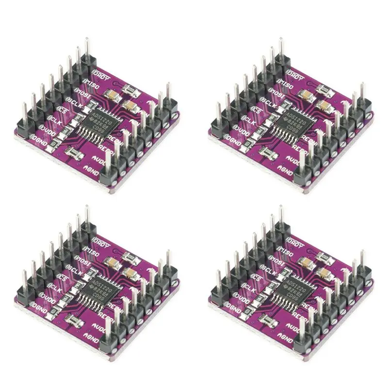 A31T 4X CJMCU-1220 ADS1220 24 Bit A/D Converter Module for I2C Low Power Analog-To-Digital Converter Sensor Module
