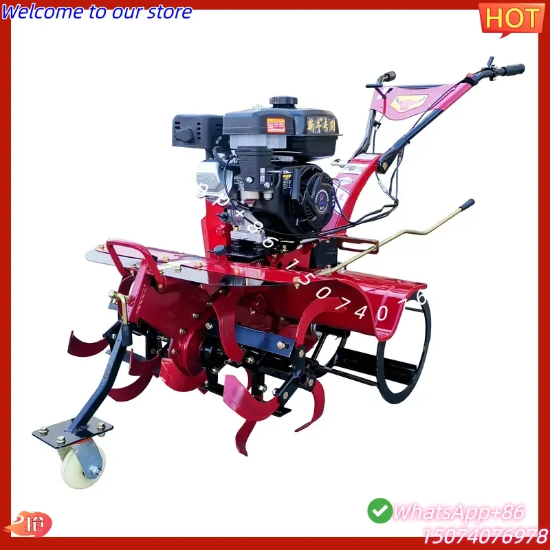 2026 Durable Garden Hill Farm Machine 186F Four-wheel Drive Power Tiller Cultivator