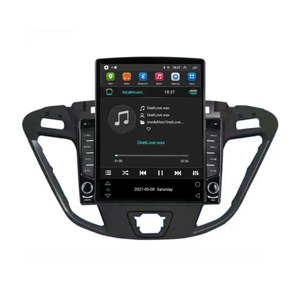 Para tesla estilo 2din android 13 rádio do carro para ford transit personalizado 2013-30 reprodutor de vídeo multimídia gps estéreo carplay dsp rds cam