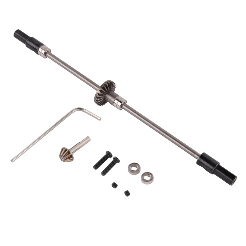 Metal Rear Axle Steel Gear Bridge Kit for D12 C14 C24 C34 B14 B24 B16 B36 1/16 RC Car Upgrade Parts [A17I Toy]