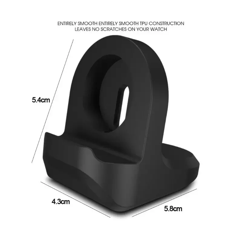 Silicone Charge Stand Holder Station Dock for Apple Watch Series 1/2/3/4 42mm 38mm 40mm 44mm Charger Cable Smartwatch Holder