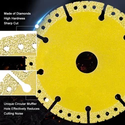 Diamond Saw Blade 100-180mm Diameter Multi-Function Steel Lron Alloy Diamond Metal Cutting Blade Sharp Brazing Grinding Disc