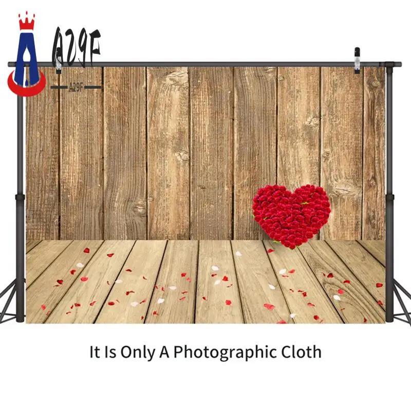 

A29F-210X150cm Valentine's Day Background Cloth Love Flower Photo Material Photography Background Cloth
