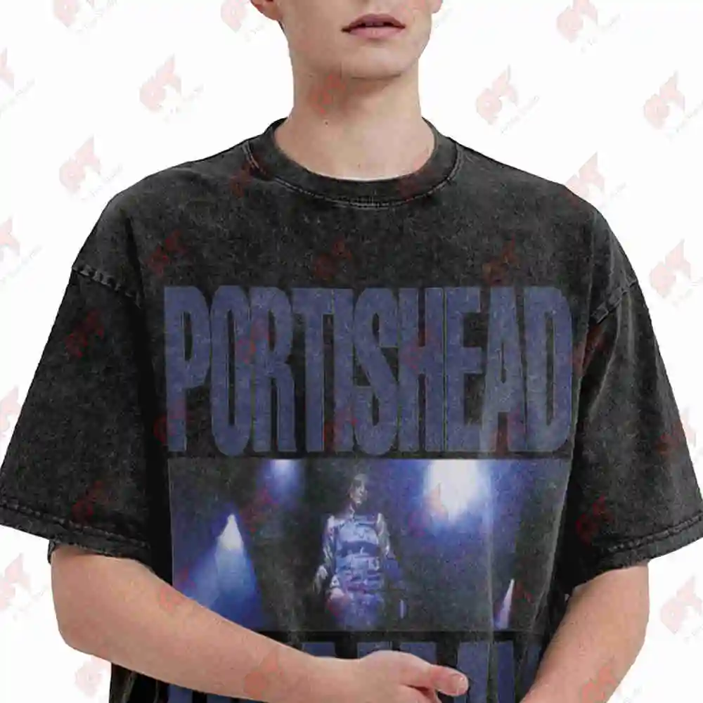 Portishead Dummy Album Vintage Vintage Washed Tee Pure Cotton T-Shirt