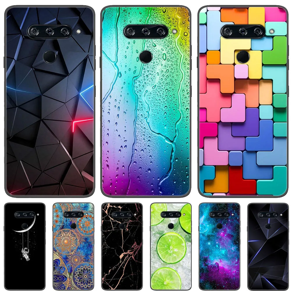 Funda para LG V40 ThinQ con diseño de gato, funda de silicona suave para teléfono LG V30, V30+ Plus, funda trasera para LG V40 ThinQ, protector para LG V40, V30.