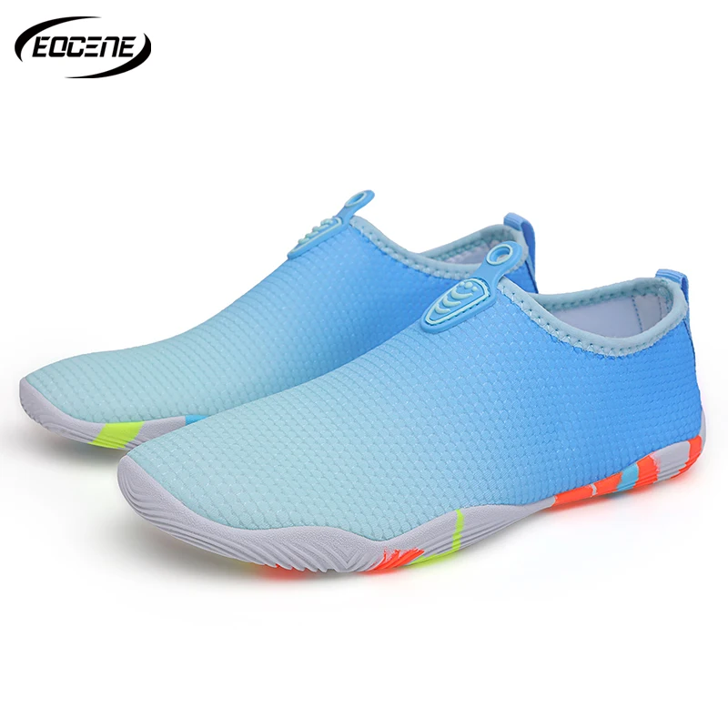 EOCENE Men Women Barefoot Breathable Gradient Quick-drying Water Sneakers Swimming Beach Wading Fitness Gym Outdoor Aqua Shoes