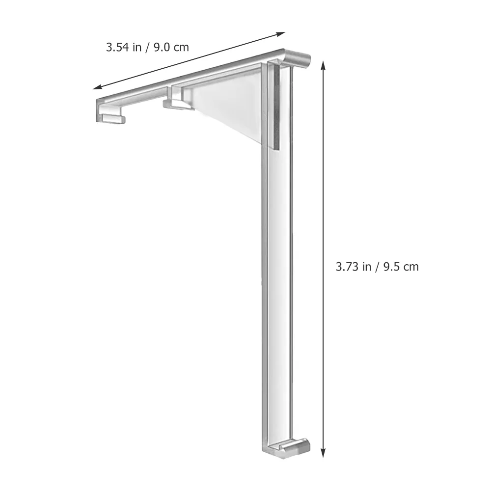 4 Pcs 3 5 Inch Transparent Plastic Curtain Positioning Clips for Valance Right Angle Blinds Vertical Blind Replacement Parts