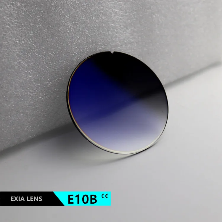 

EXIA E10B Sunglasses Lens SHMC AR Blue Coated Gradient Grey Color Base Curve 2 Diameter 75mm UV400
