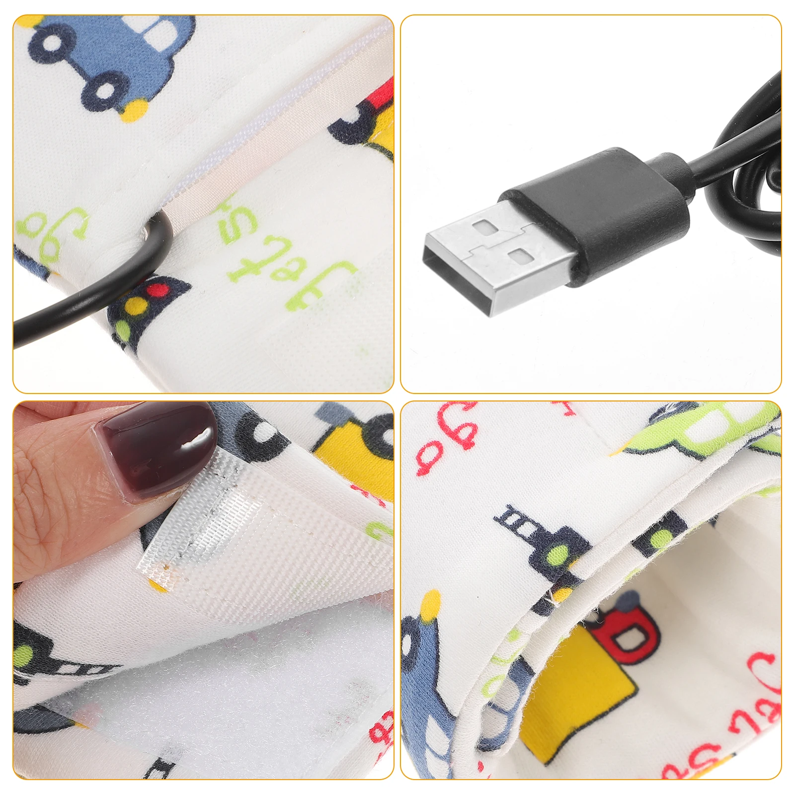 

Feeding Milk Bottle Warmer USB Lightweight Portable Baby Milk Warmer Travel Bottle Heater Breastmilk on The Go