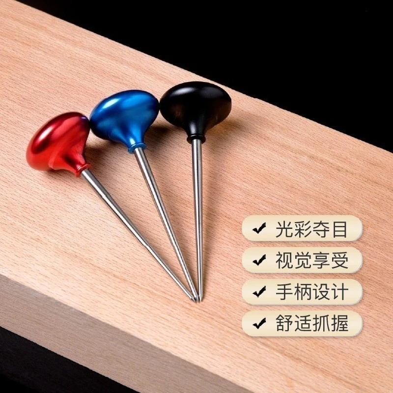 For Scribed Straight Cone, Woodworking Bend Neck Awl, Titanium Alloy, Comfortable Grip