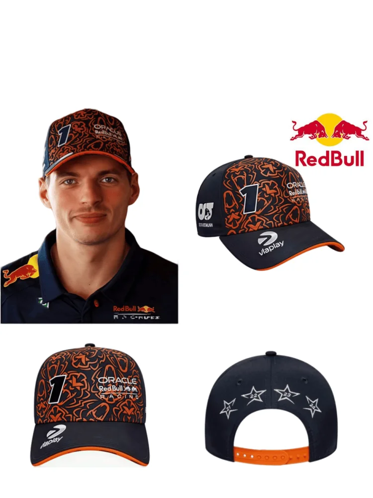 AliExpress 2025 Special Edition Red Bull Cap Austria Station Verstappen Red Bull Baseball Cap Back Embroidered Years of Winning Four Times
