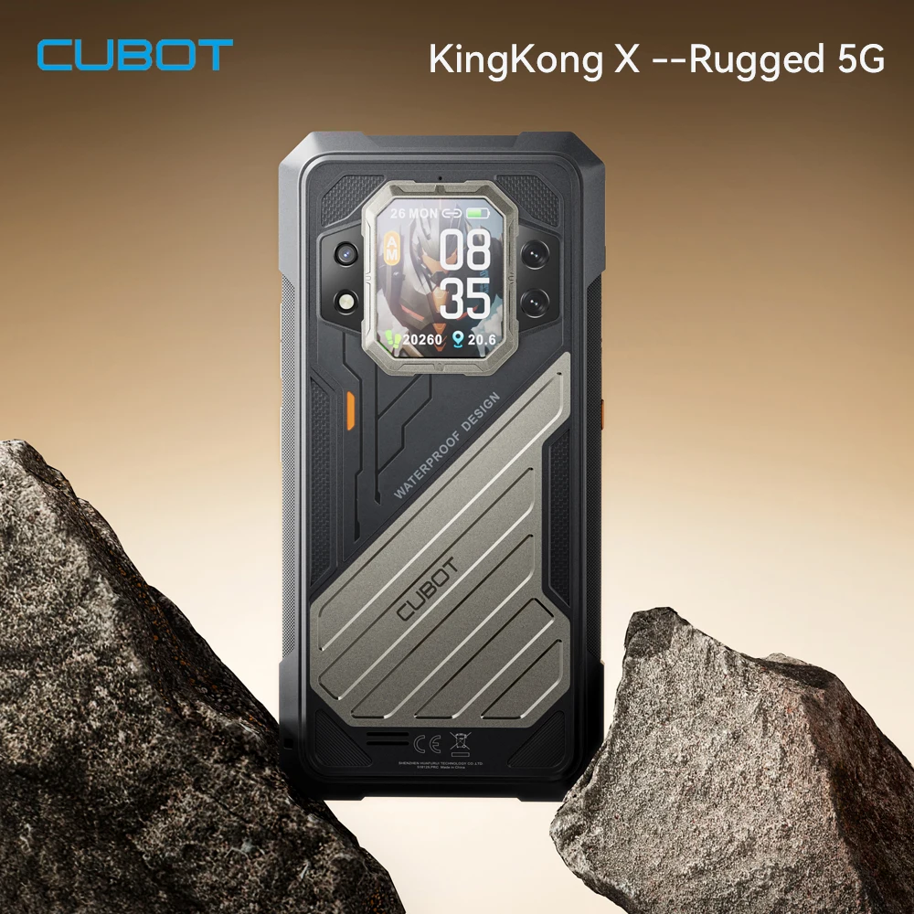 Прочный смартфон CUBOT KINGKONG X 5G, экран 6,583 дюйма, 120 Гц, 32 ГБ ОЗУ + 256/512 ГБ ПЗУ, 10200 мАч, NFC, отпечаток пальца, Android 14 смартфонов