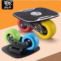 FreeSkates Portable Roller Road Drift Skates Plate, with Aluminum Alloy Deck Non-Slip, Board Split Skateboard with PU Wheels Hig 3
