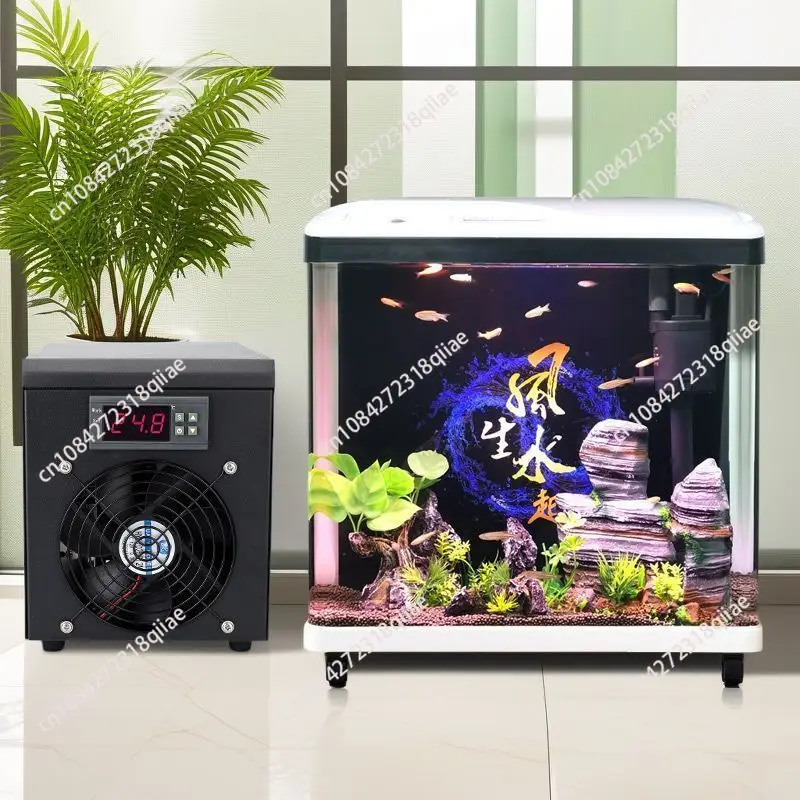 180W 60L Aquarium Water Chiller Heater System 10-40℃ Constant Temperature Sustainable Refrigeration Fish Tank Cooler