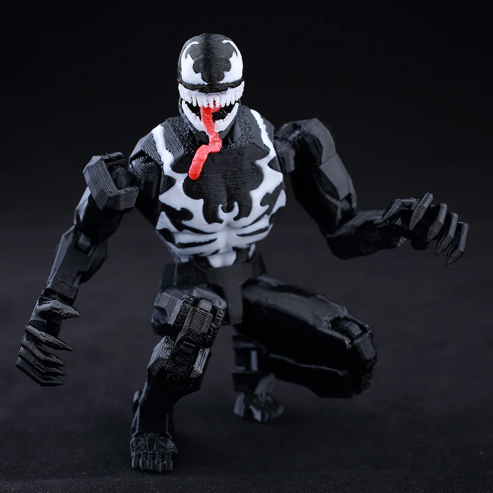 9L3D Printed Anime Venom Action Figure LUCKY13 Multi-Jointed Poseable T13 Titan13 Hero Model Dummy13 Collectible Toys