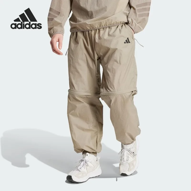 Adidas Soft Fleece Lined Elastic High Waist Slim Fit Multi Cargo Pockets Running TrousersJF3262