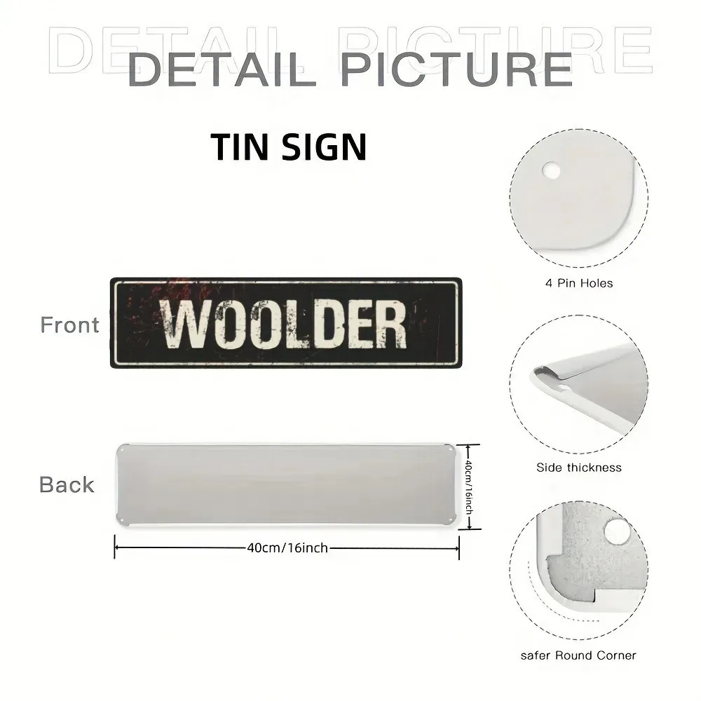 1pc 2D Flat Personalized Custom Text Aluminum Wall Street Sign Indoor Outdoor Commercial Decorative Plaque For Business Store Or