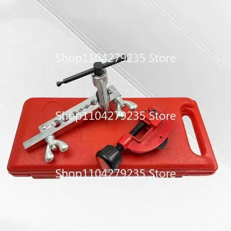 Copper Brake Fuel Pipe Repair Double Flaring Dies Tool Set Clamp Kit Tube Cutter