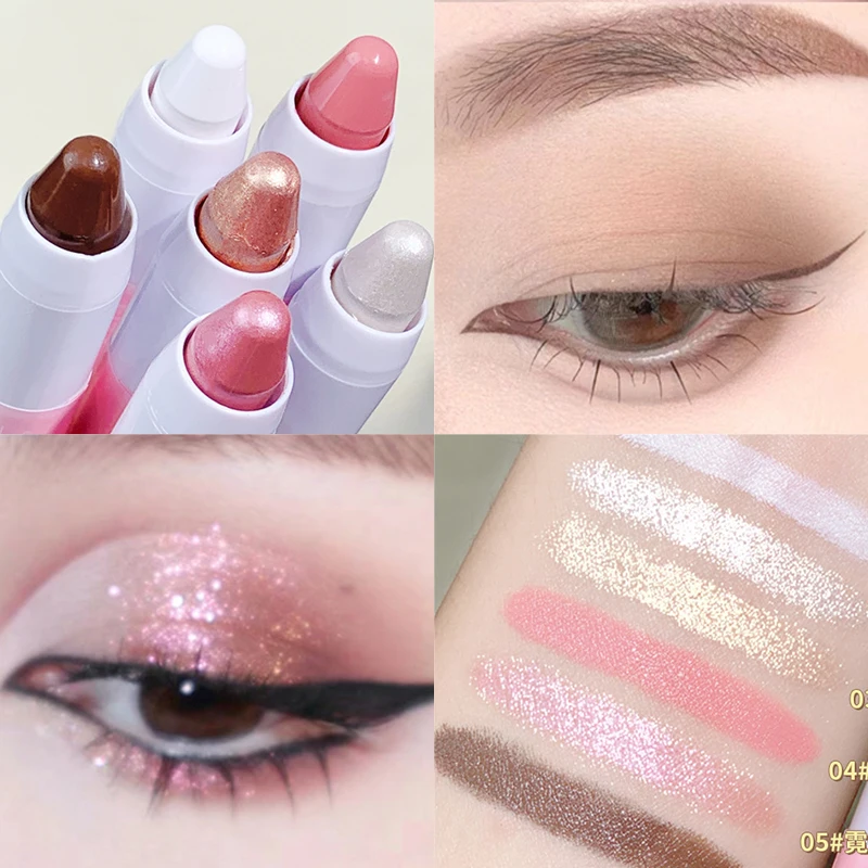

Pearlescent Eyeshadow Stick Pencil Highlighter Illuminates Pearlescent Lying Natural Contour Silkworm Eyeliner Long Lasting