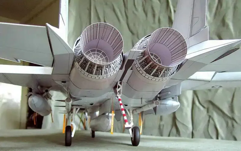 60cm 1:32 Scale F-15I RAAM Dual-roal Fighter High Definition Version 3D DIY Papercraft Toy DIY Paper Model