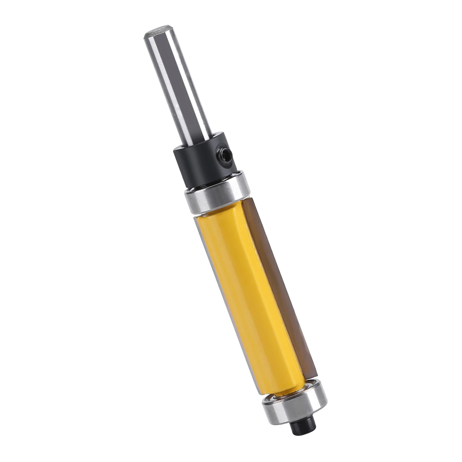 Flush Trim Router Bit with Top and Bottom Bearing 1‑1/2inch H * 1/4inch Shank Woodworking Tool