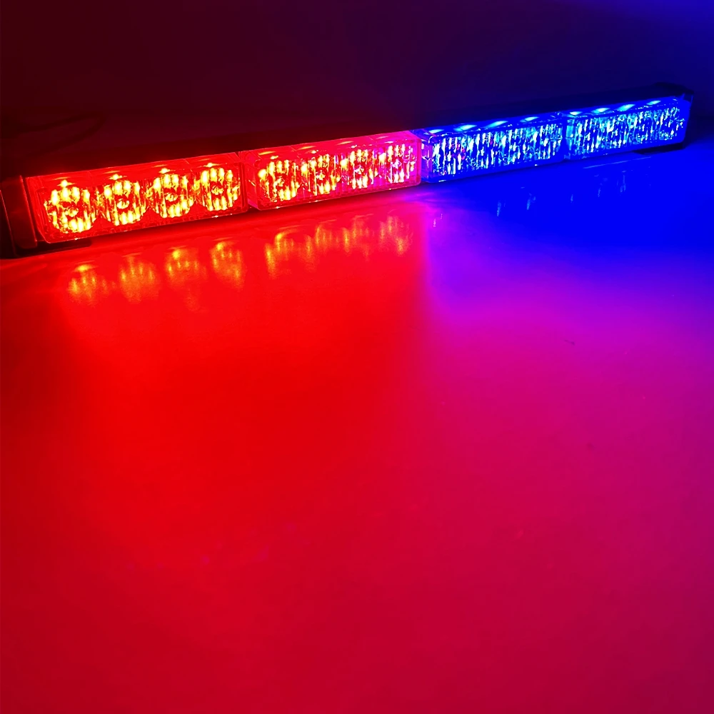 16 LED Emergency Strobe Light Bar Car Hazard Flashing Warning Safety Signal lamp for Vehicles Pickup Trucks Refitting 12V 24V