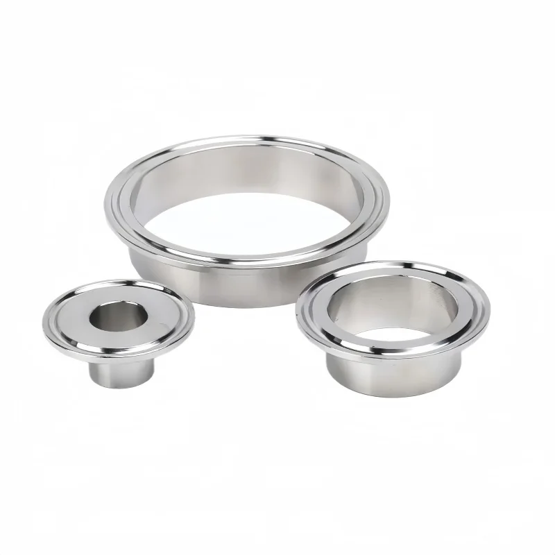 2.5inch (pipe OD63mm) flangeOD77.5  sanitary pipe weld ferrule stainless steel 304, tri clamp type pipe fittings