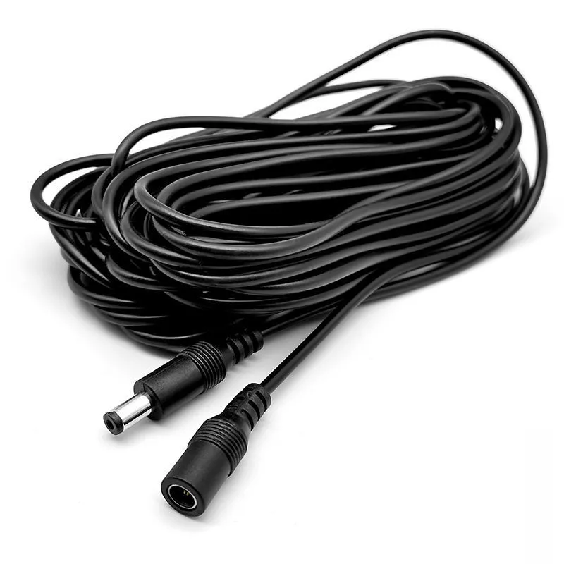 Cable de extensión de alimentación CC, 1m, 3m, 5m, 10m, 2,1mm x 5,5mm, adaptador de fuente de alimentación con enchufe CC, tira Led para cámara de seguridad IP CCTV de 12V