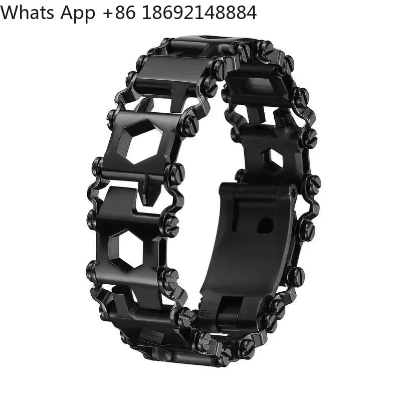 29-in-1 Tool Bracelet for Multi-Function Outdoor Emergency Stainless Steel Tool Bracelet