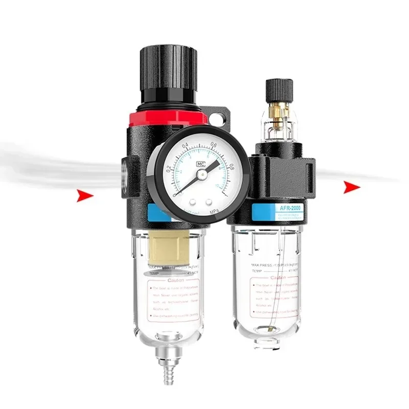 AFC2000 1/4 air compressor oil-water separator filter regulator trap spray gun pressure reducing