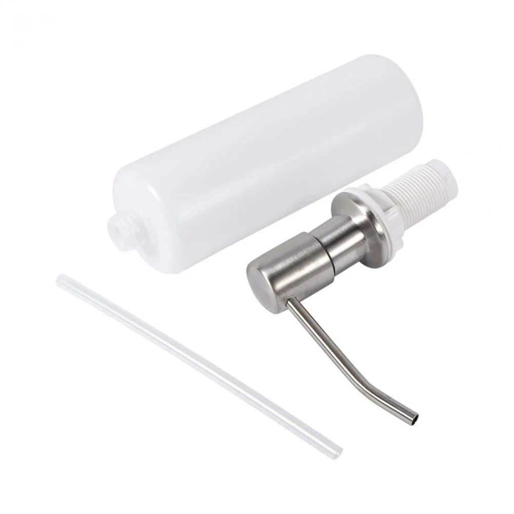 

2Pcs 300ml Long Lasting Sink Soap Dispenser Practical Detergent Pump Bottle for Kitchen Bathroom White Sink Soap Dispenser
