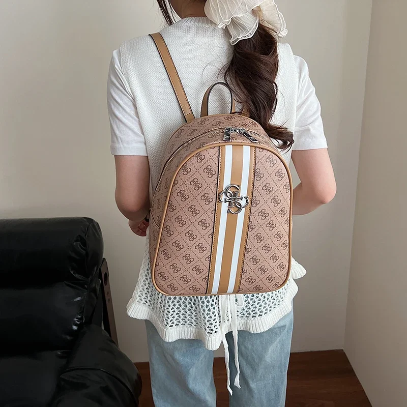 Sac à dos rétro minimaliste à fermeture éclair pour femmes, sac à main en cuir de haute qualité de styliste Style Paris, sac à bandoulière à la mode