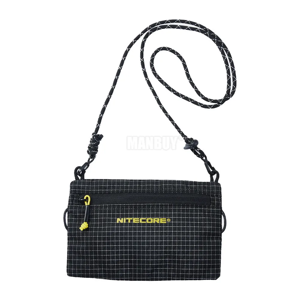 2025 NITECORE NPP01mini Outdoor Shoulder Crossbody Bag 0.5L Capacity 4.1g Ultra Lightweight Durable Material Loops on Both Sides